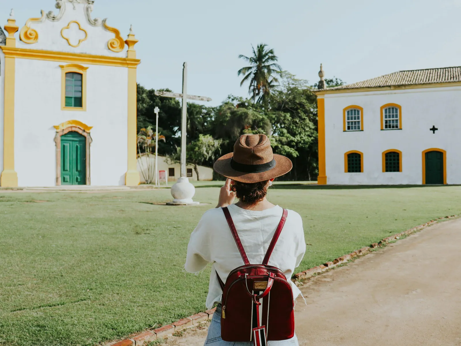 Igreja colonial no Centro Histórico de Porto Seguro